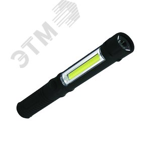 Фонарь ручной светодиодный LED 4 Вт 200 Лм модель GFL109 черный на батарейках 3xAAA