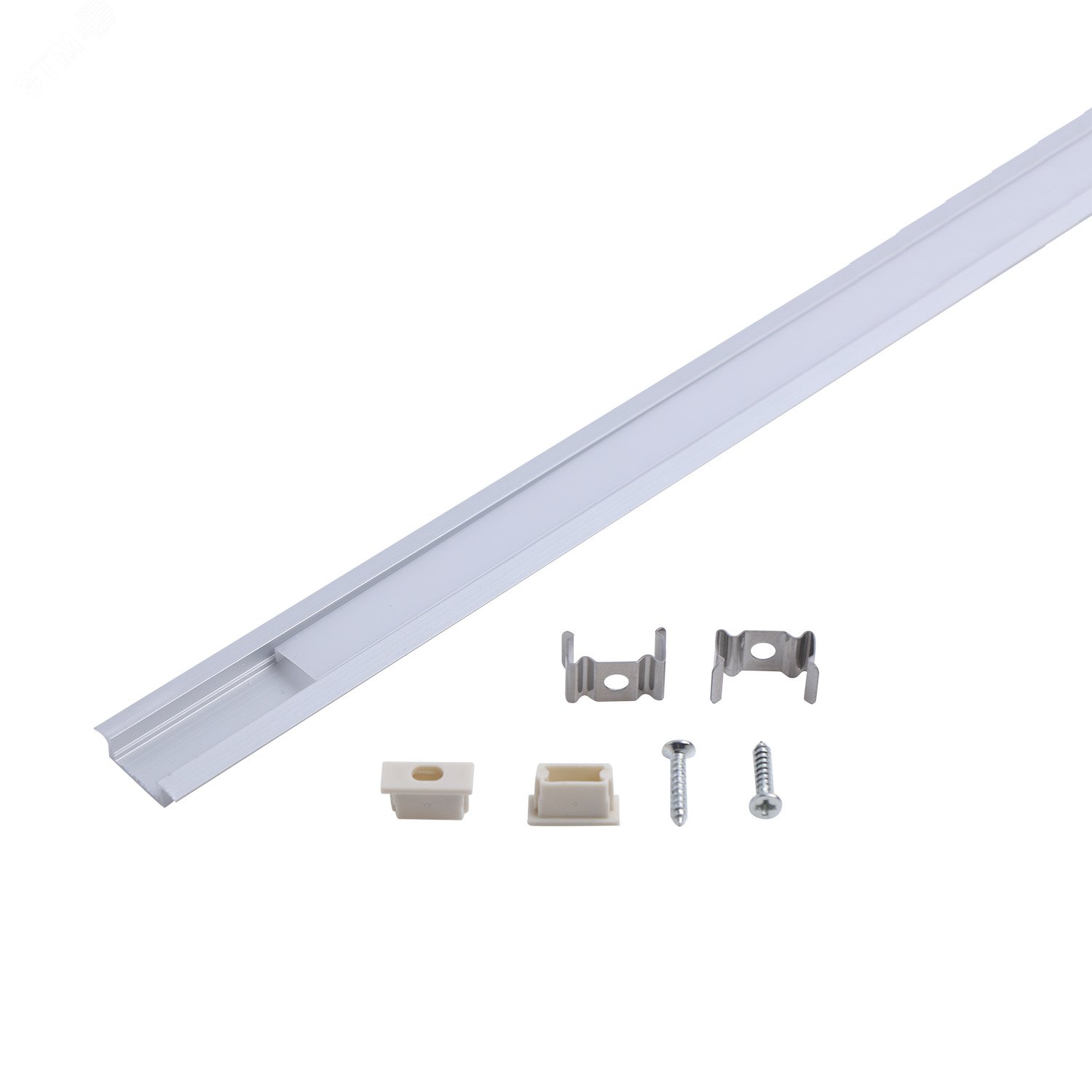 Профиль для ленты LED врезной гл 7 мм 2 м Gauss