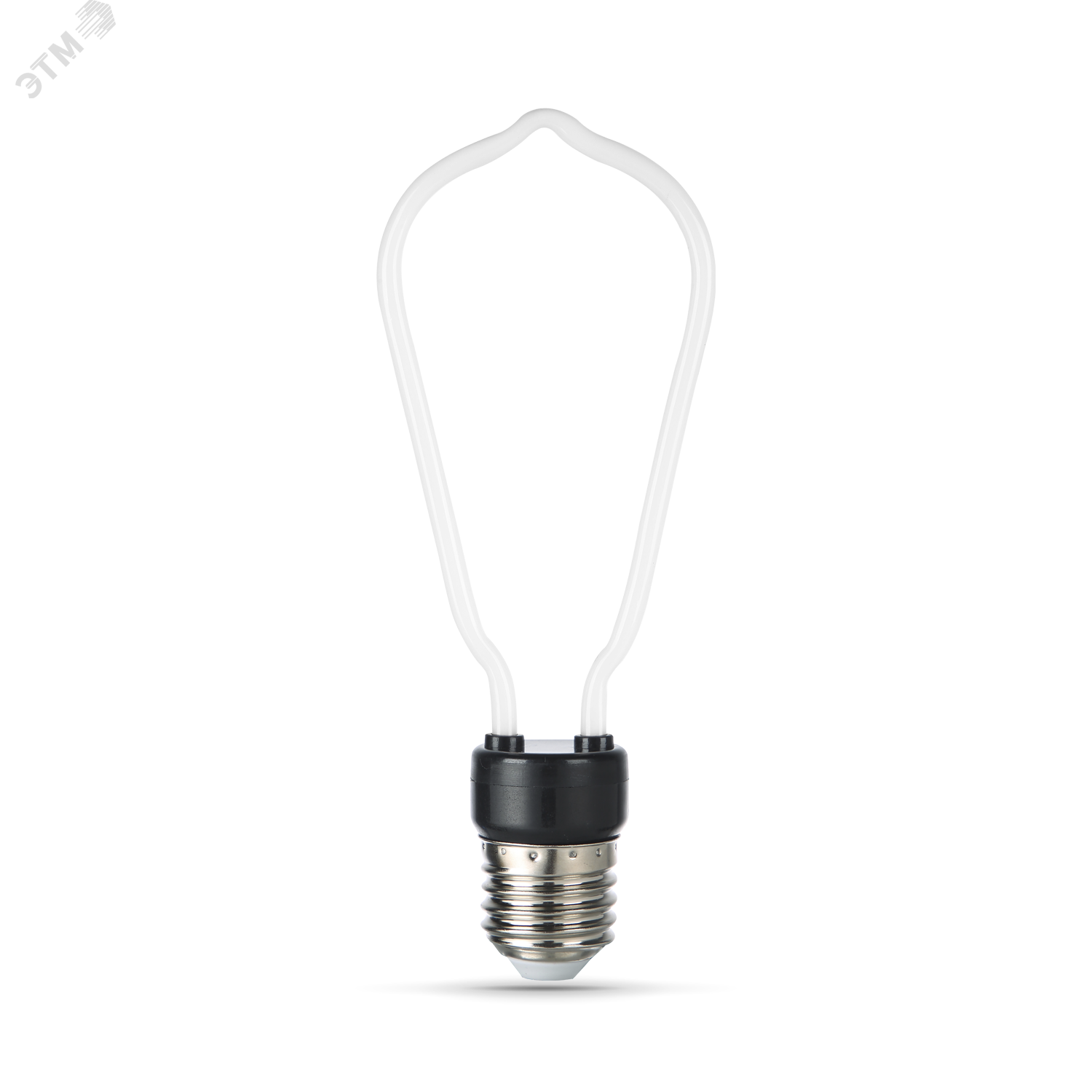 Лампа светодиодная филаментная LED 4 Вт 330 лм 2700К AC185-265В E27 ST64 теплая матовая колба Black Filament