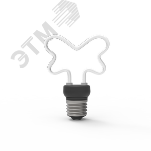 Лампа светодиодная филаментная LED 4 Вт 330 лм 2700К AC185-265В E14 контурная Artline Свеча теплая матовая колба Black Filament Gauss