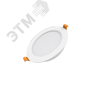 Светильник светодиодный ДВО 5 Вт 4000К 300 лм 170-260В IP20 D95х26мм монт d75мм Пластик Elementary Gauss