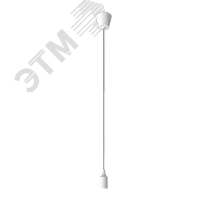 Светильник подвесной под лампу E27 1х60 Вт 200-240В IP20 1000х40 мм Белый Decor Gauss