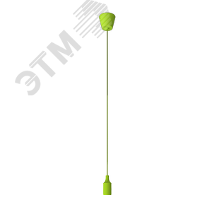 Светильник подвесной под лампу E27 1х60 Вт 200-240В IP20 1000х40 мм Зеленый Decor Gauss