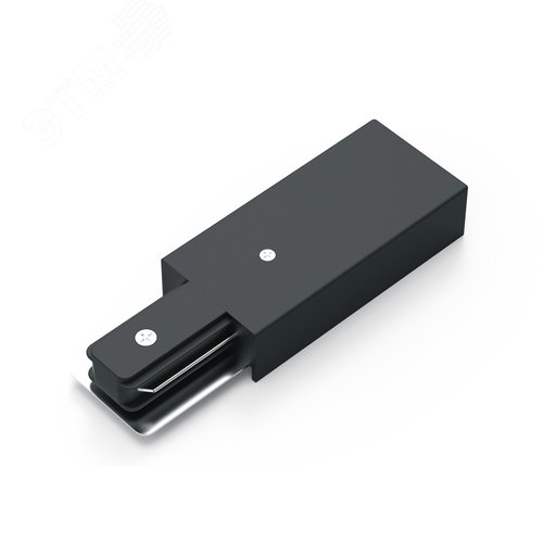 Адаптер питания для подключения трековых шинопроводов к сети черный однофазный Gauss