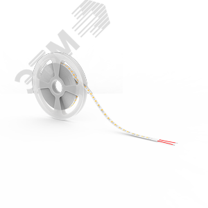 Лента светодиодная LED 2835/120-SMD 9,6 Вт/м 624 Лм/м 3000К теплый белый IP20 12 В DC 8 мм (катушка 2 м) Basic Gauss