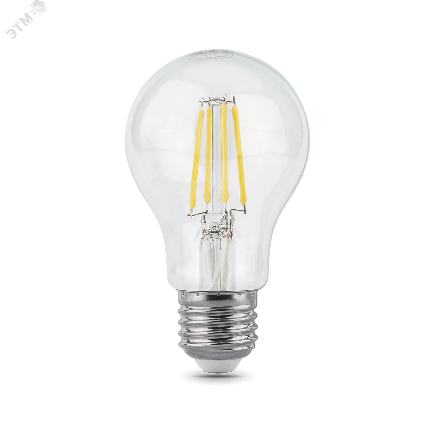 Лампа Gauss Filament А60 8W 780lm 4100К Е27 LED 1/10/40