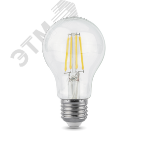 Лампа Gauss Filament А60 8W 780lm 4100К Е27 LED 1/10/40