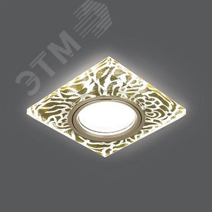 Светильник Backlight Квадрат. Золотой узор/Золото, Gu5.3, LED 2700K 1/40