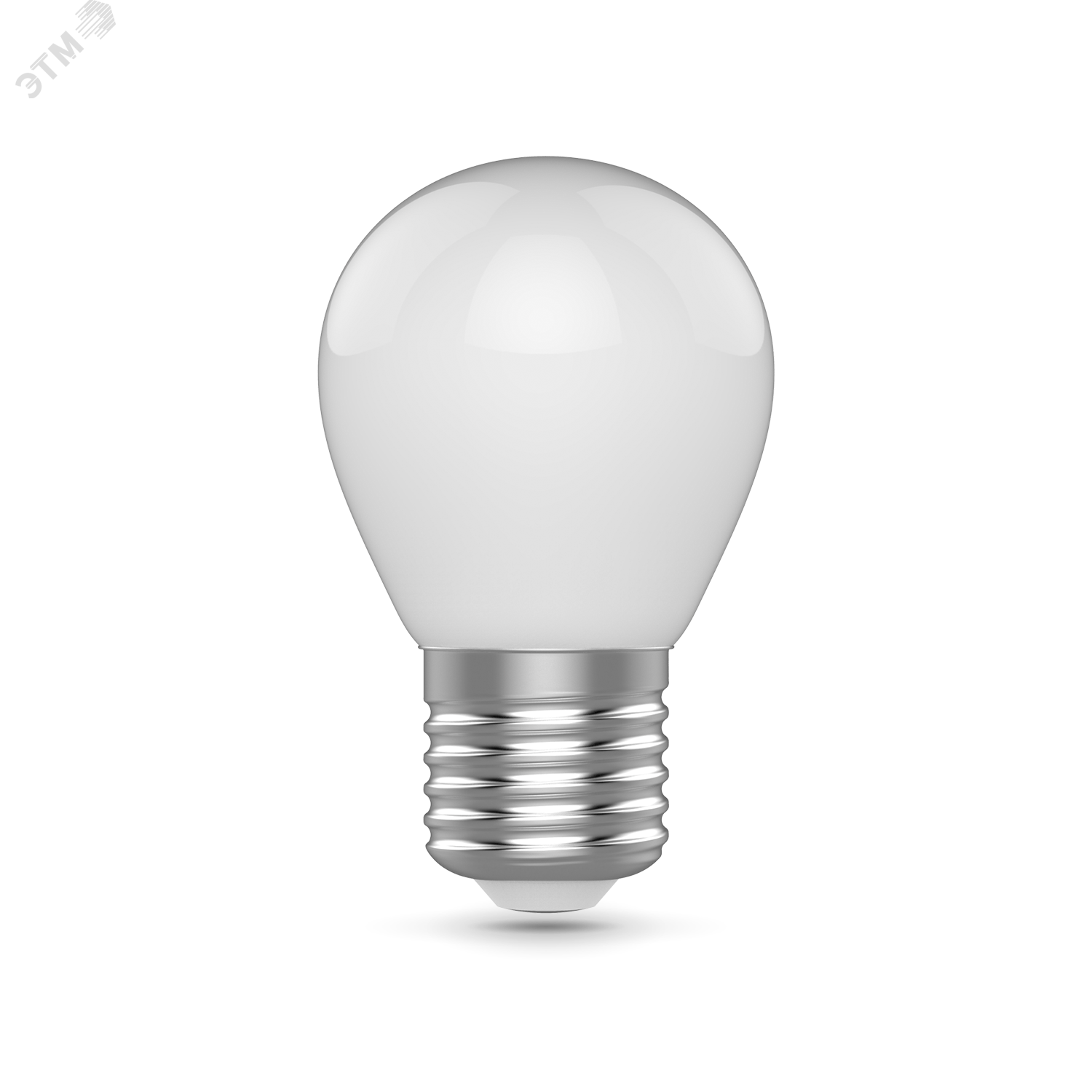 Лампа светодиодная филаментная LED 4.5 Вт 380 лм 2700К AC180-240В E27 шар P45 теплая матовая колба Basic Gauss