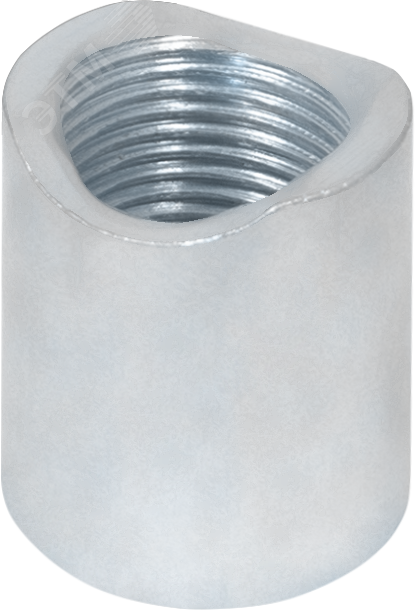 Муфта приварная с фрезеровкой оцинкованная 35*15