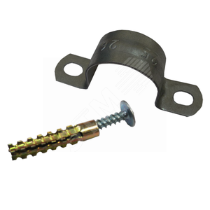 Дюбель-хомут клоп двухлапковый 48-50 мм (дюбель, саморез и скоба двухлапковая)
