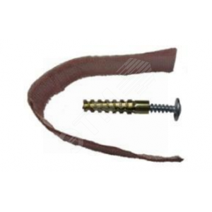 Дюбель-хомут 164 (дюбель 5ммх30мм, саморез 'клоп'  4,2ммх25мм и хомут из мягкой армированной ленты   140мм ) 100шт