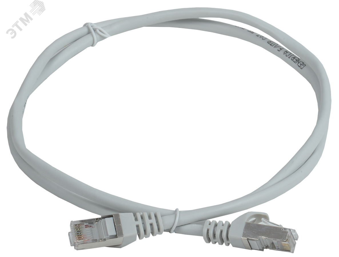Шнур коммутационный (патч-корд) кат.5E FTP 0,5м серый GENERICA