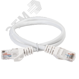 Шнур коммутационный (патч-корд) кат.5Е UTP 1м белый GENERICA