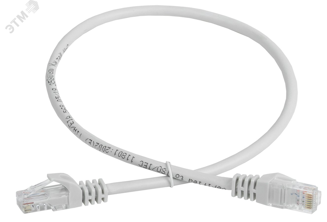 Шнур коммутационный (патч-корд) кат.5E UTP 0,5м серый GENERICA