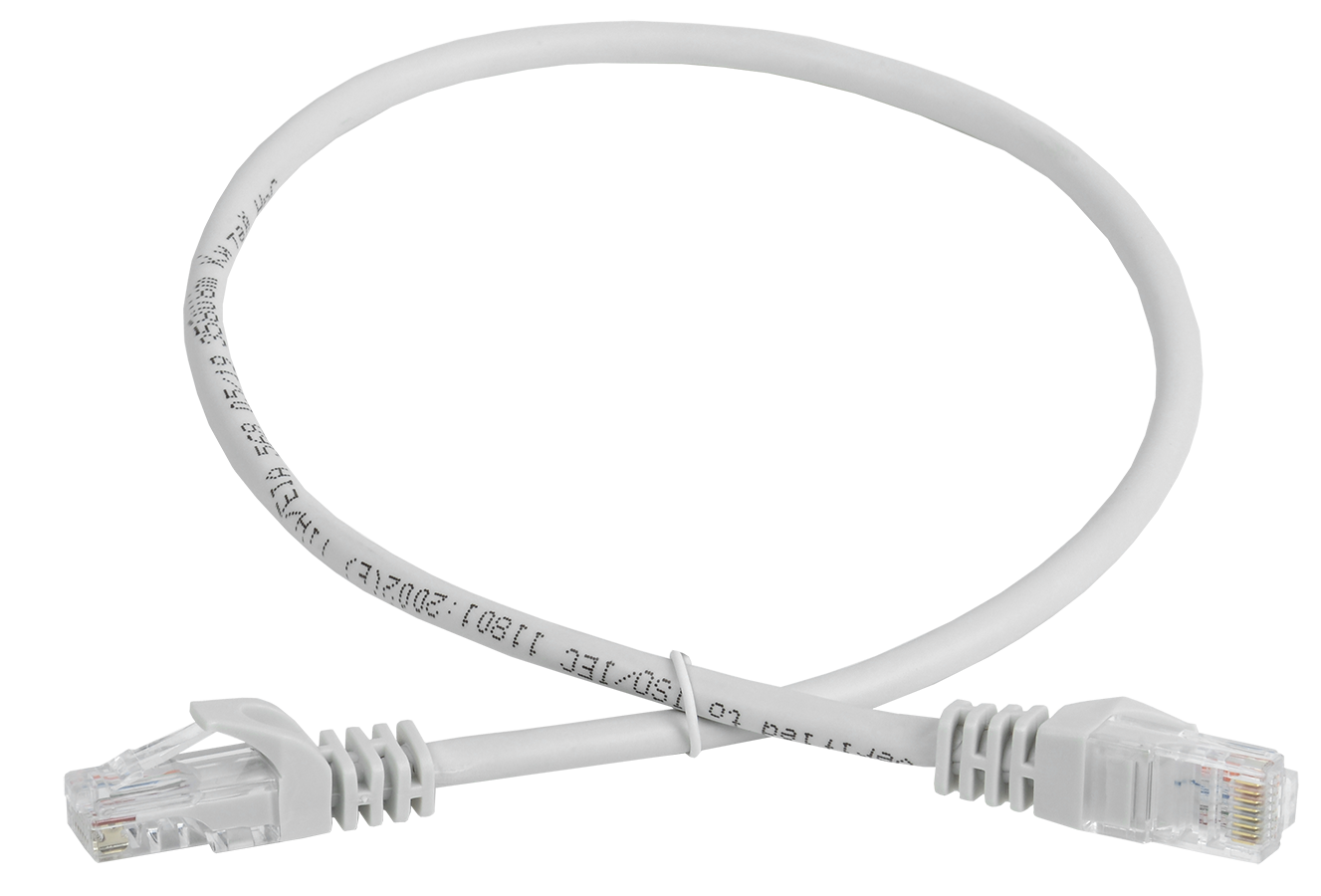 Шнур коммутационный (патч-корд) кат.5E UTP 0,5м серый GENERICA