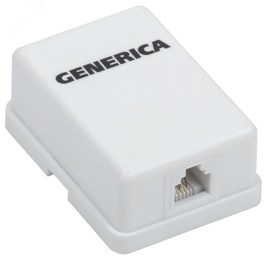 Розетка информационная настенная RJ12 кат.3 UTP 1 порт GENERICA