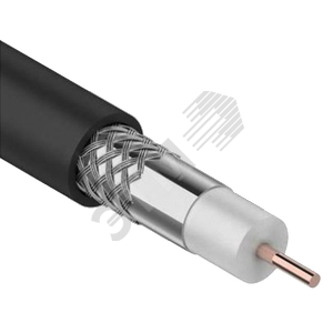 Кабель коаксиальный RG11 CCS 75Ом FPE PVC черный (300м) GENERICA