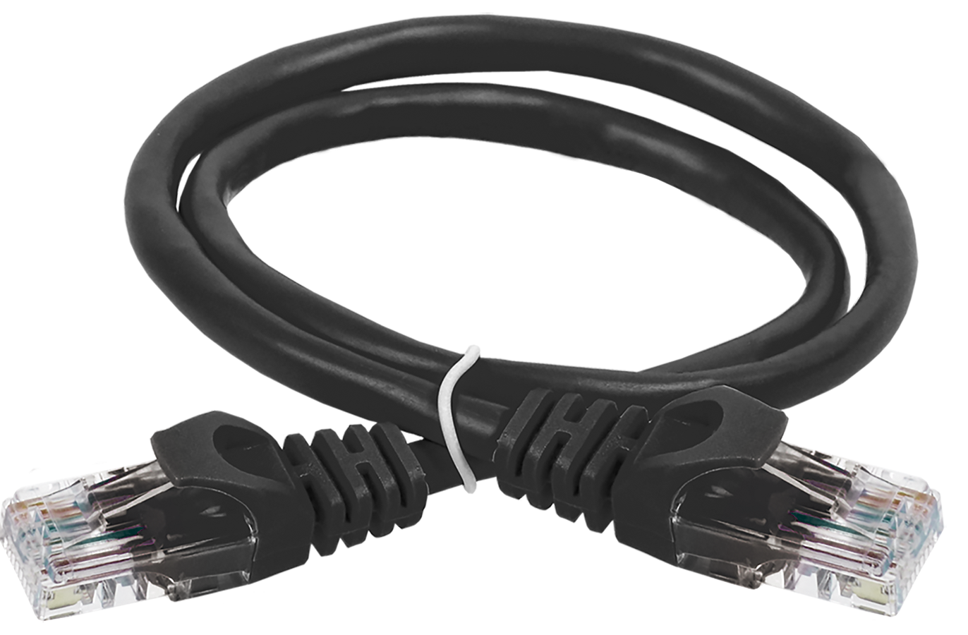 Шнур коммутационный (патч-корд) кат.5Е UTP 0,5м черный GENERICA