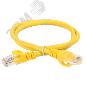 Шнур коммутационный (патч-корд) кат.5Е UTP 0,5м желтый GENERICA