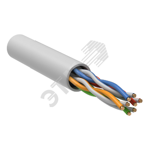 Кабель витая пара U/UTP кат.5E 24AWG 4 пары LSZH INDOOR 1м белый GENERICA