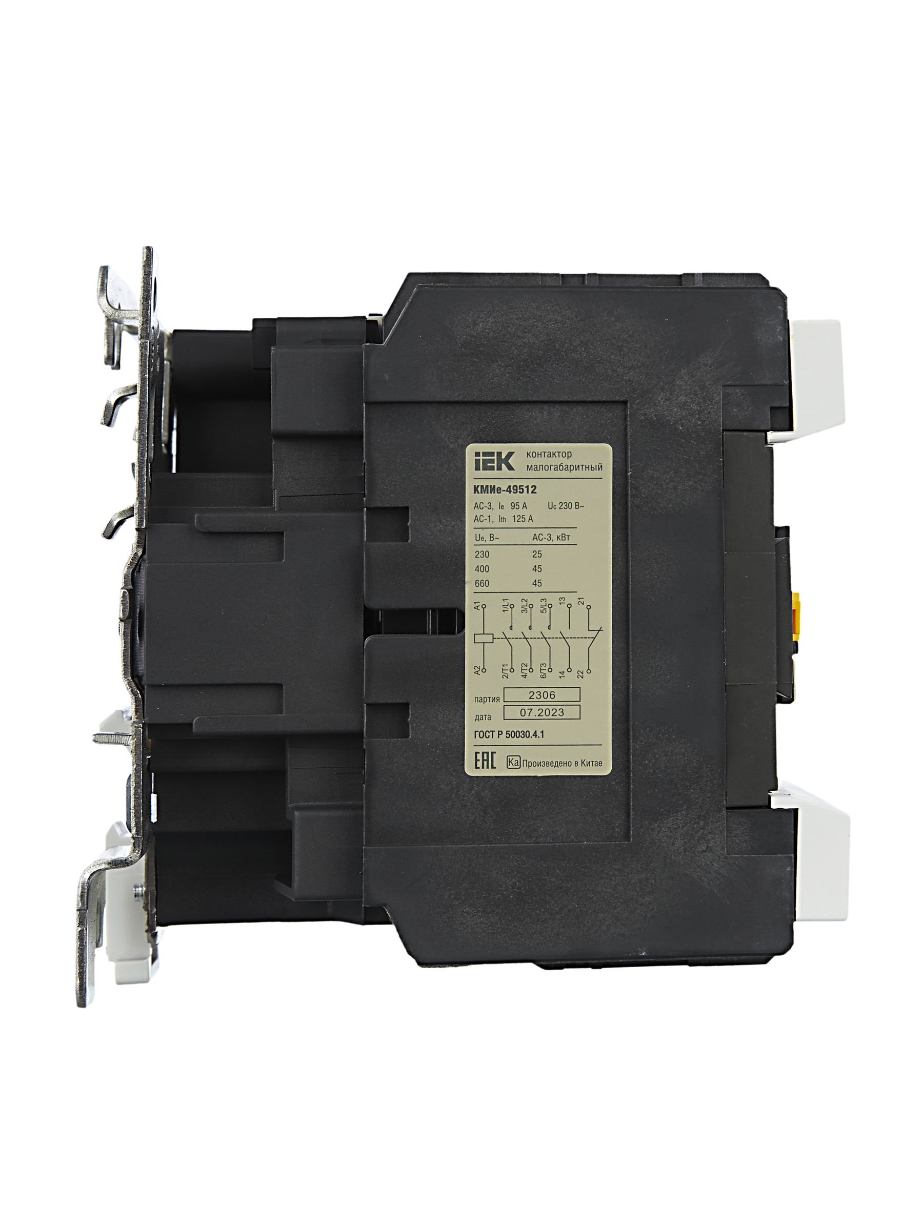 Контактор КМИе-49512 95А 230В/АС3 1NO;1NC GENERICA