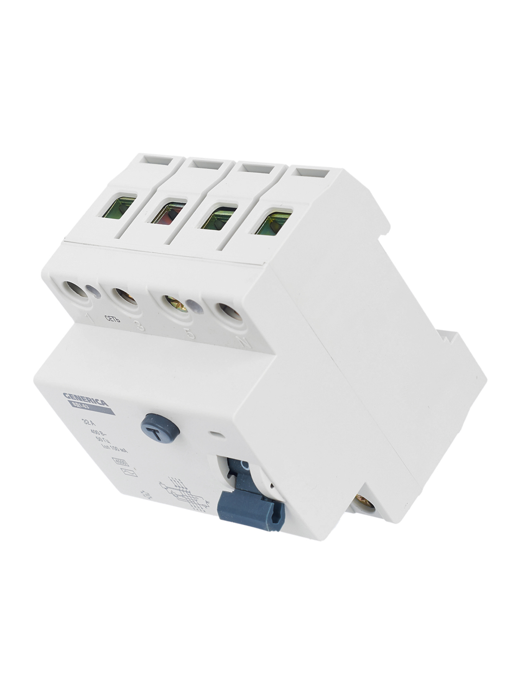 Выключатель дифференциальный (УЗО) ВД1-63 4Р 32А 100мА GENERICA