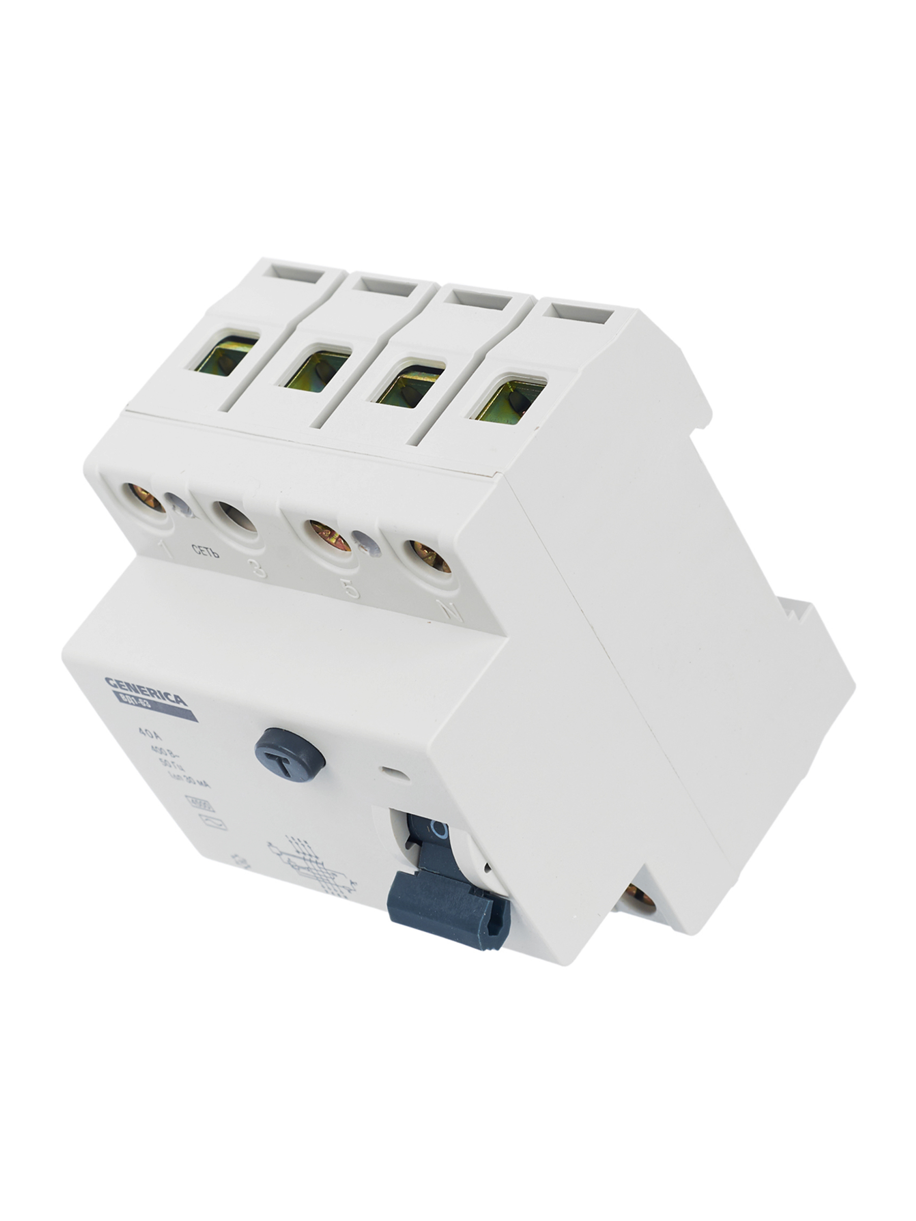 Выключатель дифференциальный (УЗО) ВД1-63 4Р 40А 30мА GENERICA