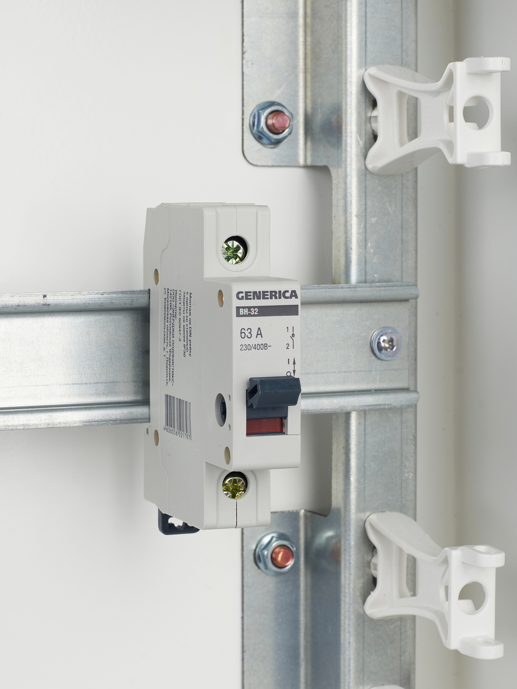 Выключатель нагрузки (мини-рубильник) ВН-32 1Р 63А GENERICA