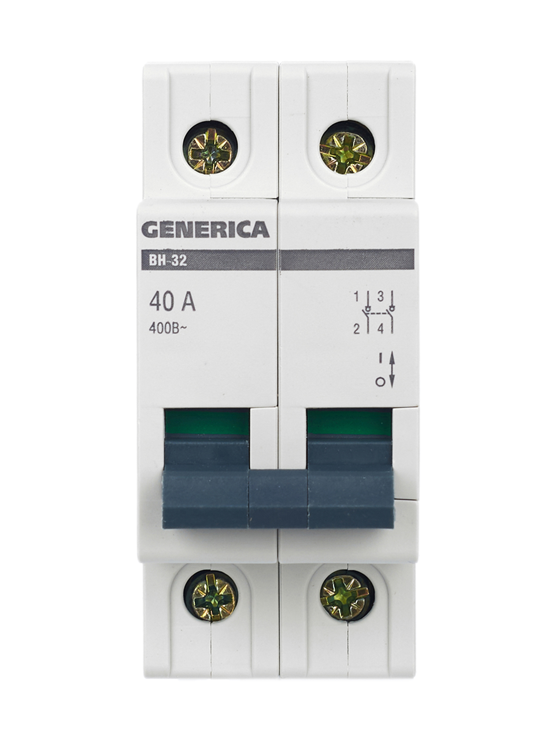 Выключатель нагрузки (мини-рубильник) ВН-32 2Р 40А GENERICA