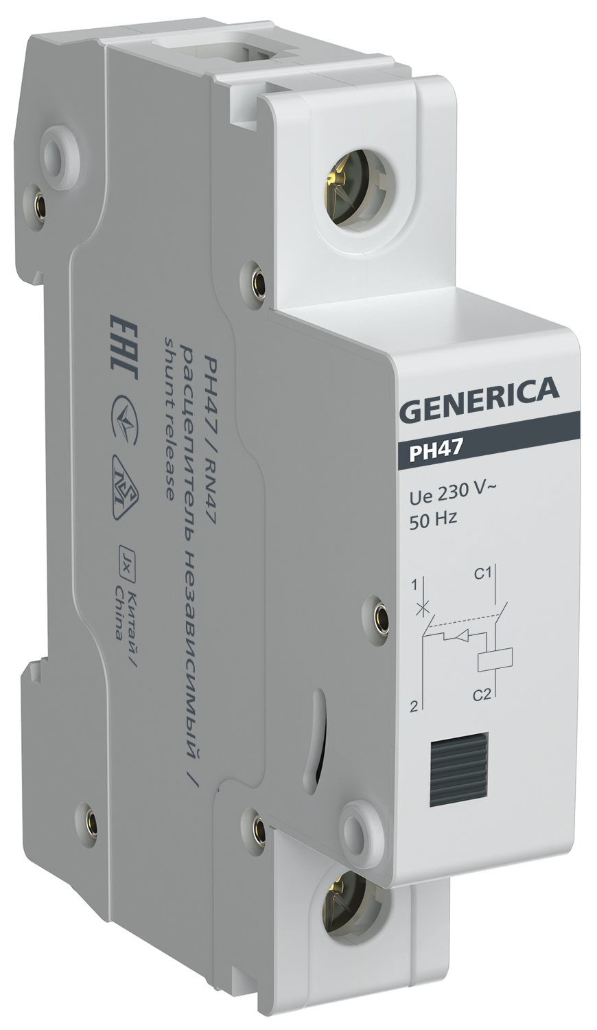 Расцепитель независимый РН47 на DIN-рейку GENERICA