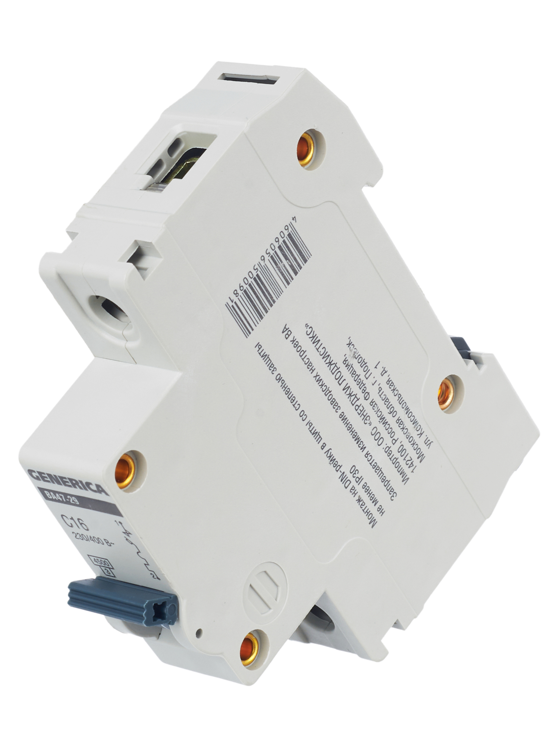 Автоматический выключатель ВА47-29 1Р 16А 4,5кА С GENERICA