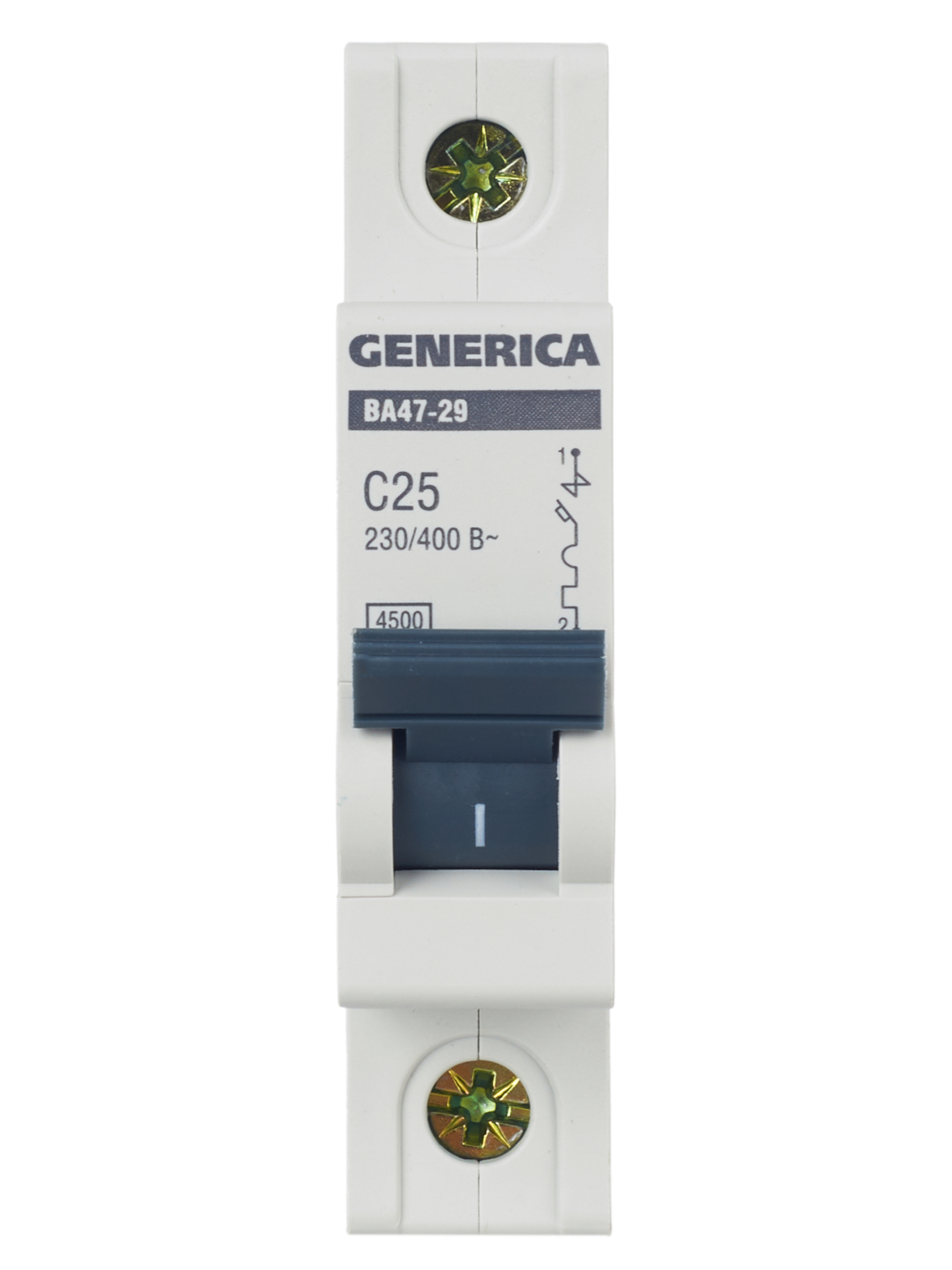 Автоматический выключатель ВА47-29 1Р 25А 4,5кА С GENERICA