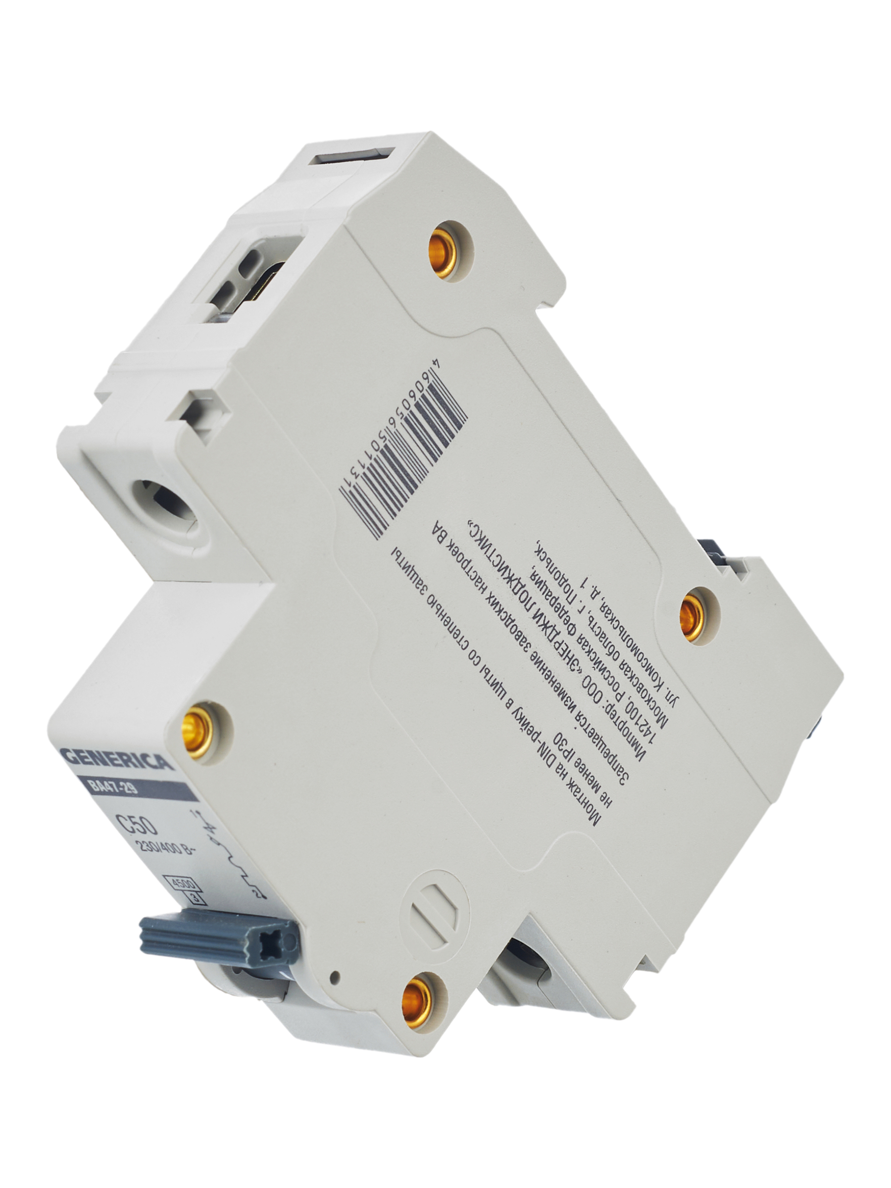 Автоматический выключатель ВА47-29 1Р 50А 4,5кА С GENERICA