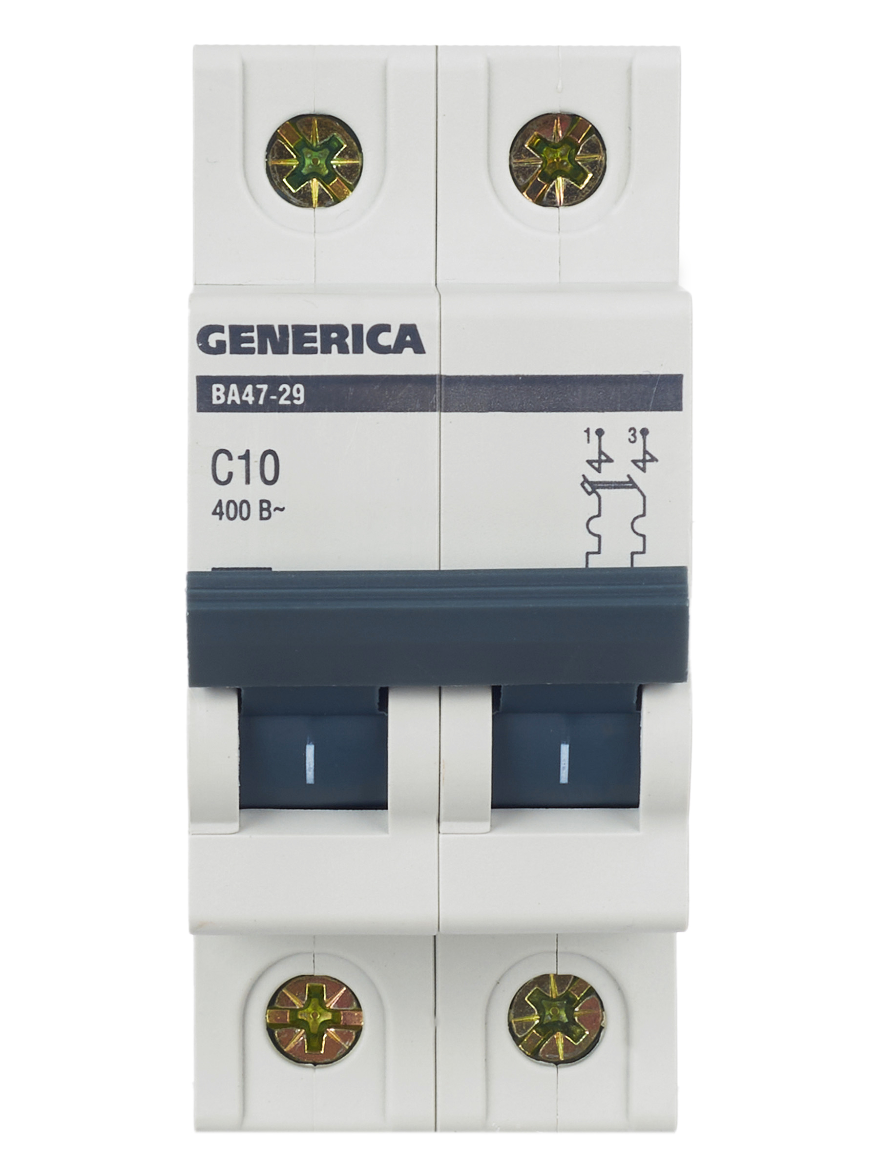 Автоматический выключатель ВА47-29 2Р 10А 4,5кА С GENERICA