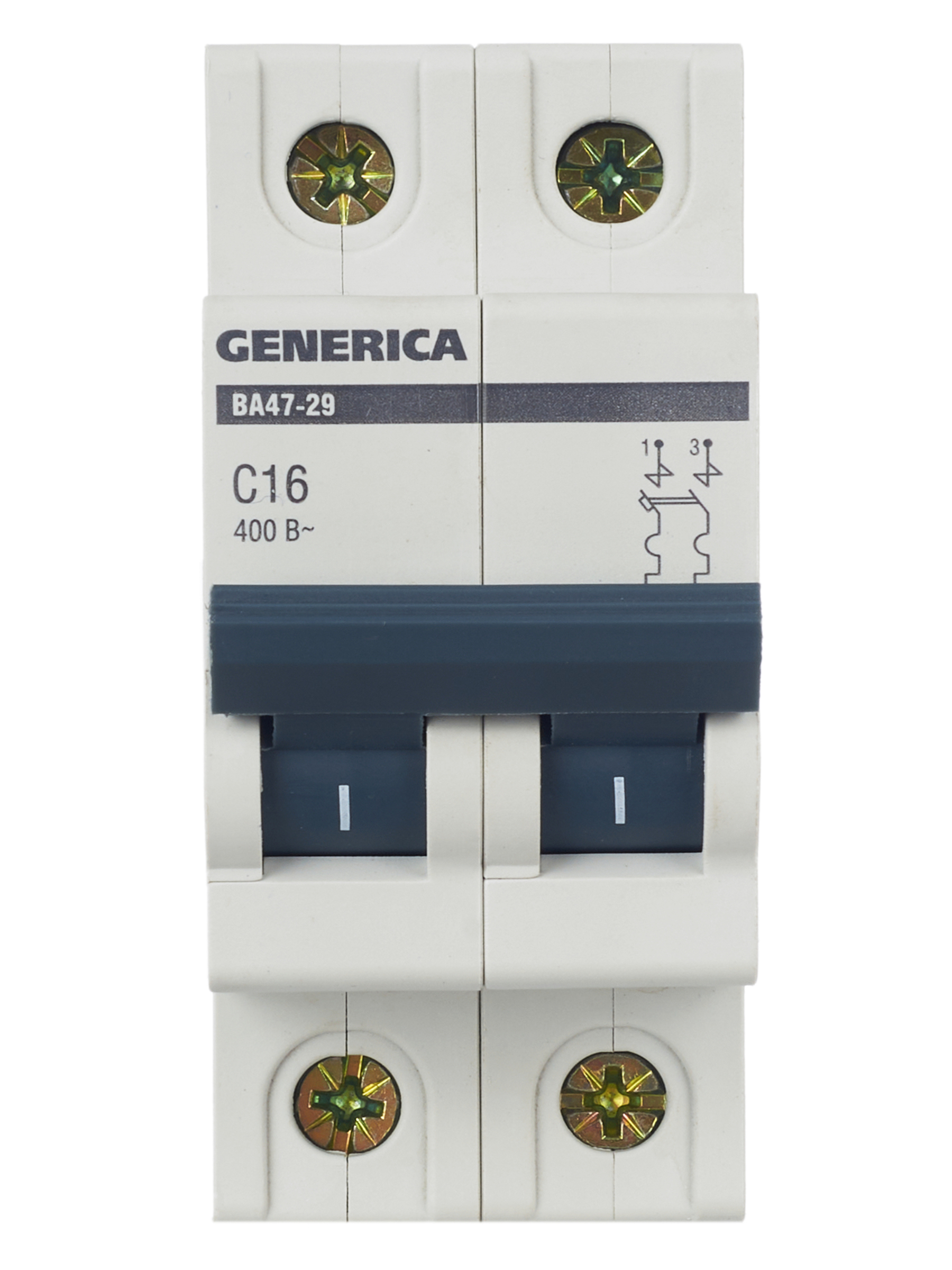 Автоматический выключатель ВА47-29 2Р 16А 4,5кА С GENERICA