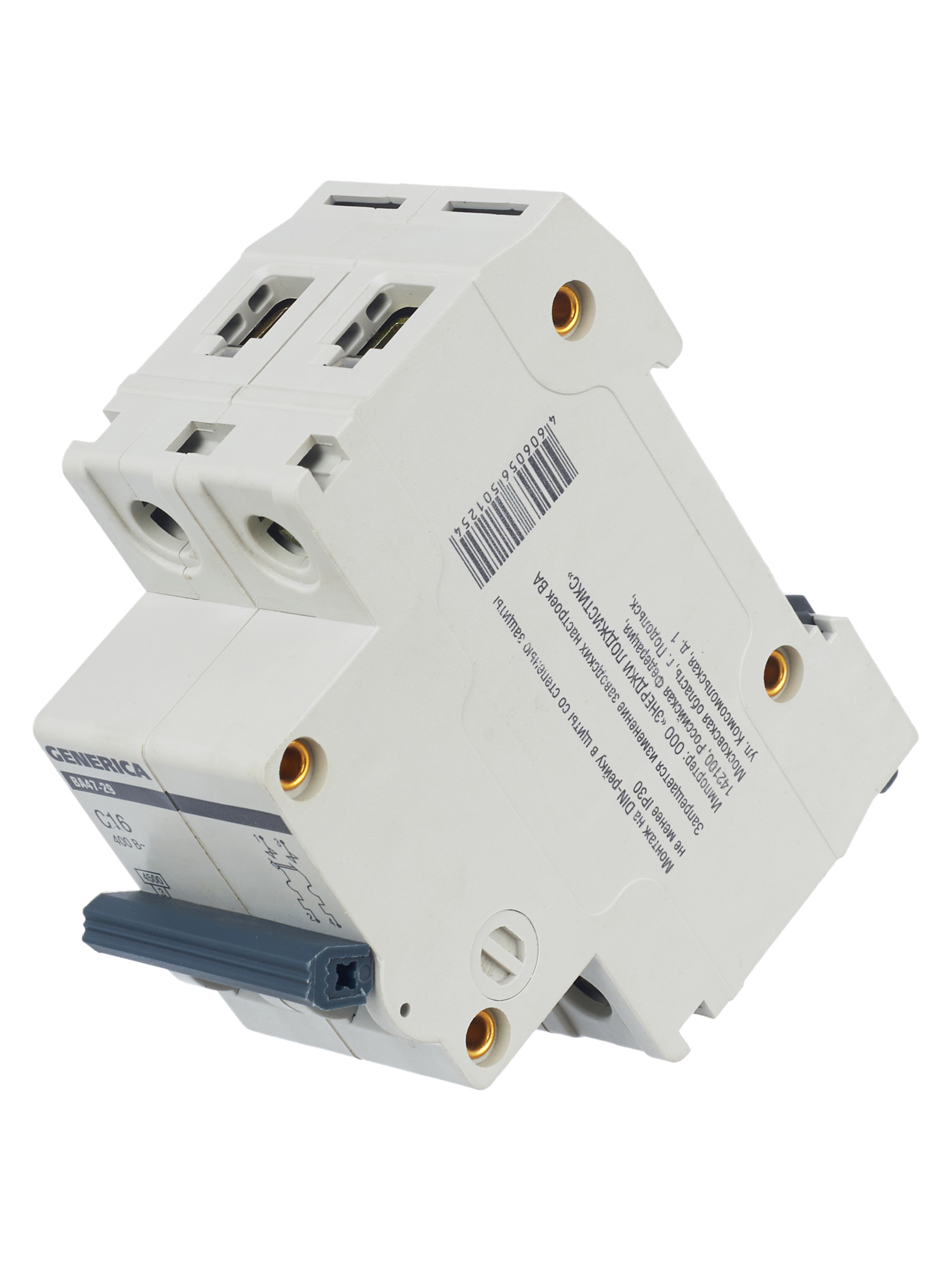 Автоматический выключатель ВА47-29 2Р 16А 4,5кА С GENERICA