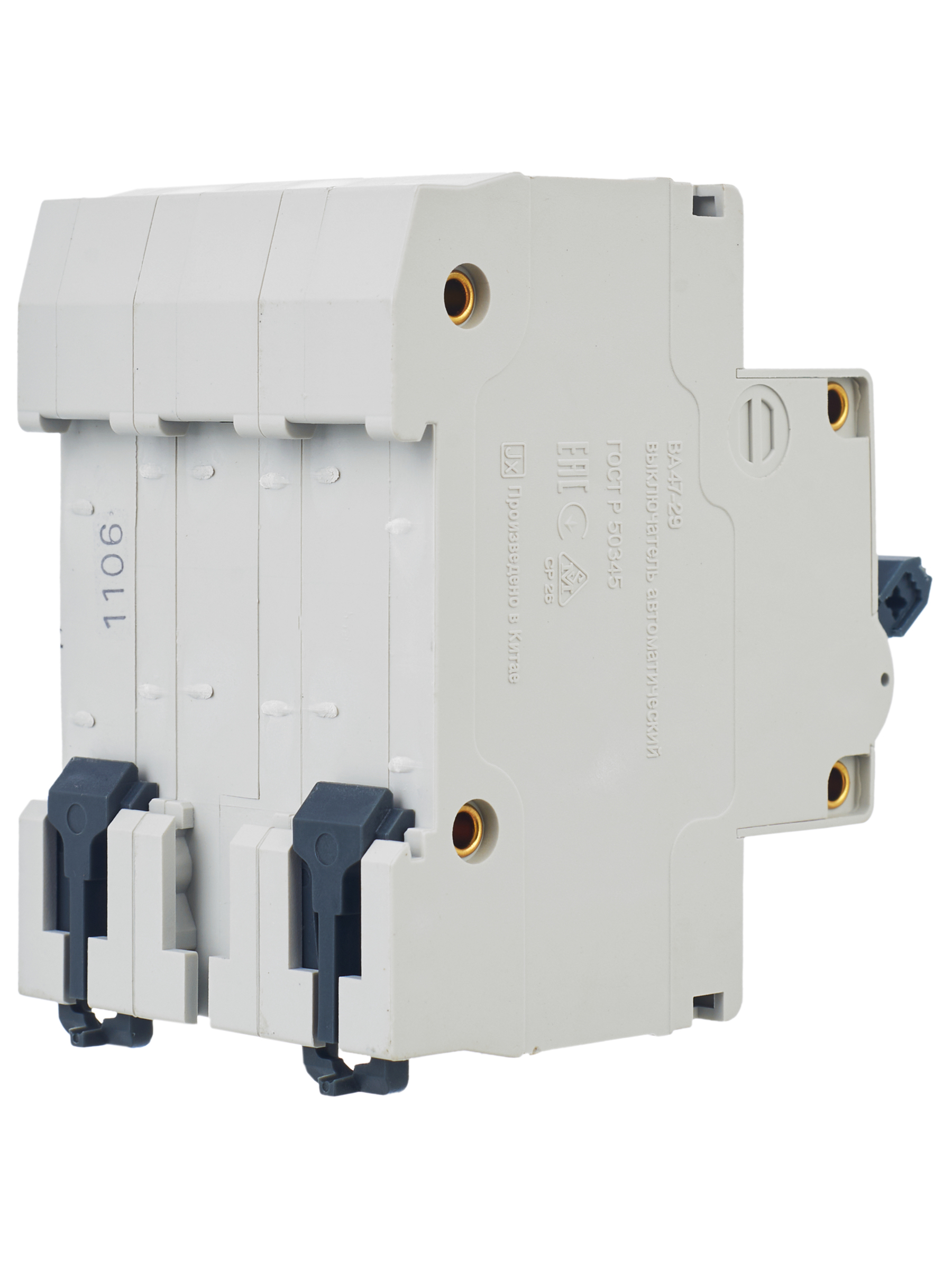 Автоматический выключатель ВА47-29 3Р 6А 4,5кА С GENERICA