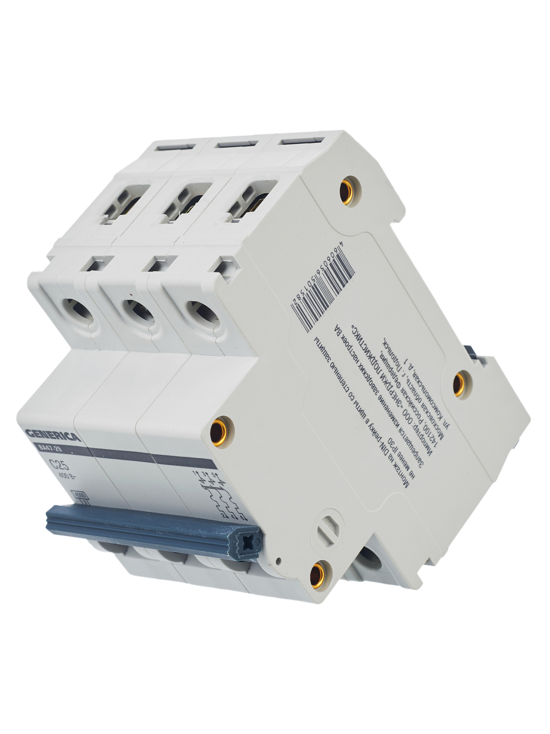 Автоматический выключатель ВА47-29 3Р 25А 4,5кА С GENERICA