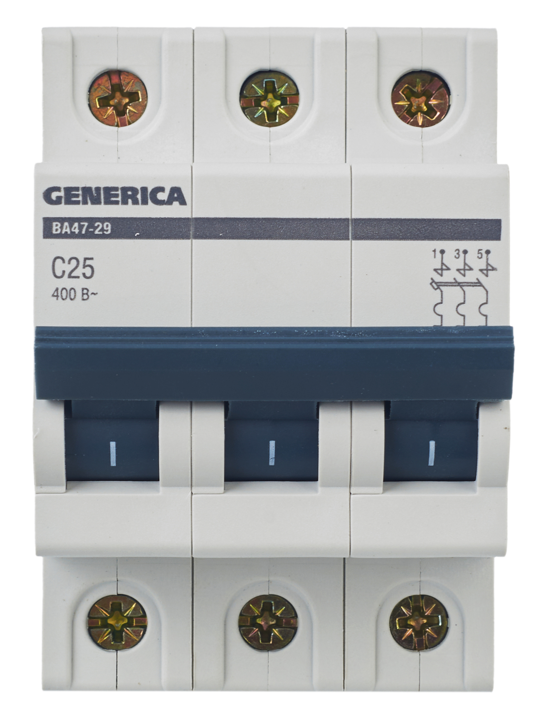 Автоматический выключатель ВА47-29 3Р 25А 4,5кА С GENERICA
