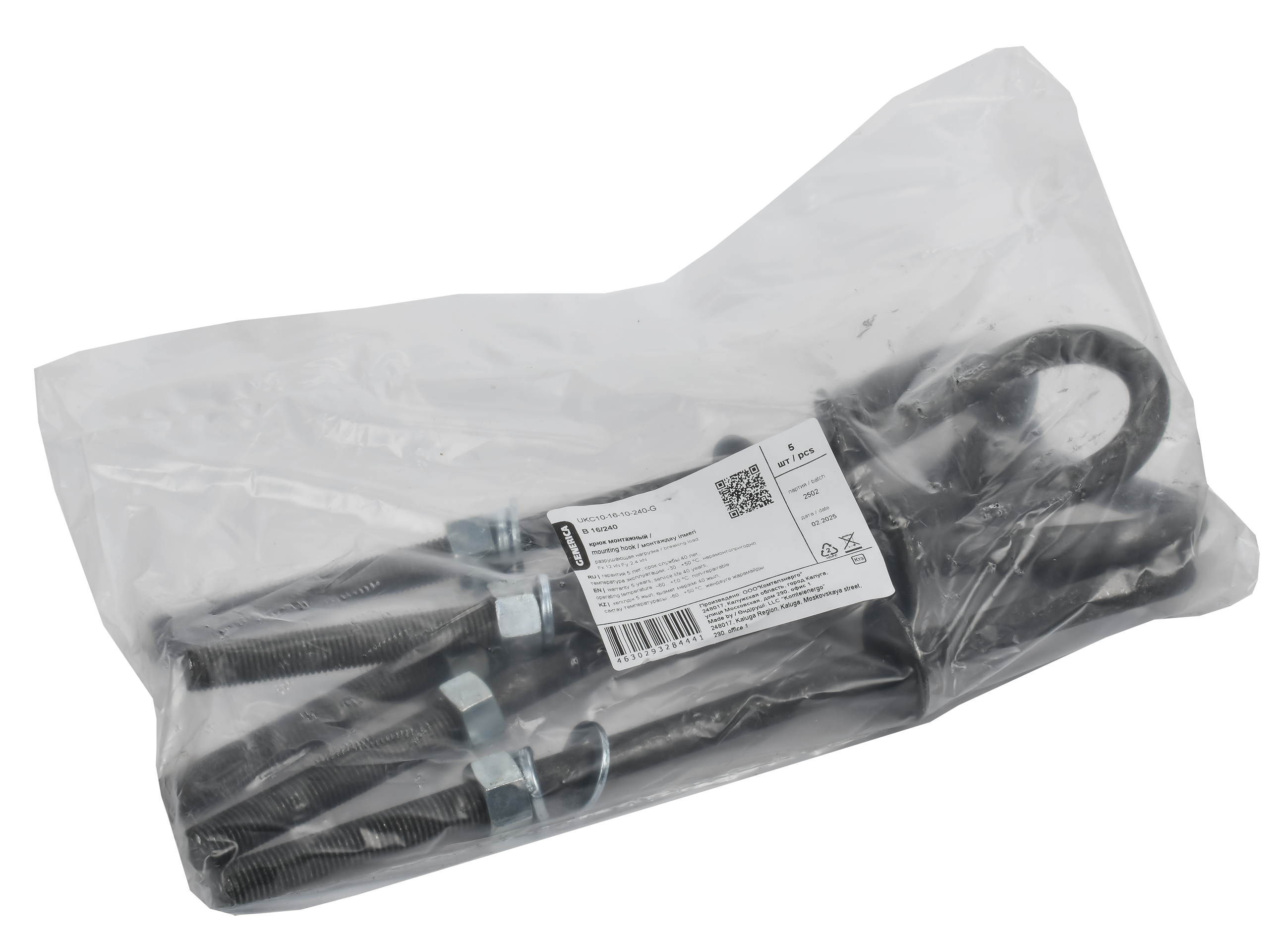 Крюк монтажный B 16/240 GENERICA