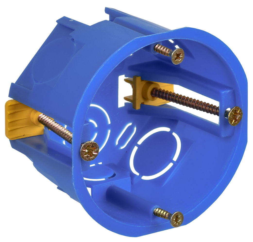 Коробка установочная СЗ для полых стен D=68х45мм (пластиковые лапки) GENERICA