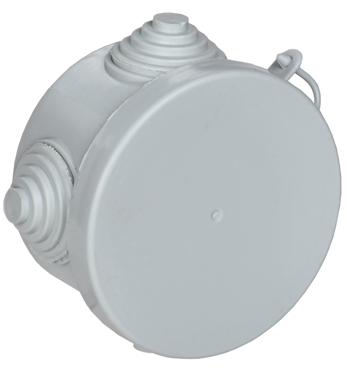 Коробка распаячная КМ для открытой проводки D=65х40мм IP54 4 гермоввода (7035) GENERICA