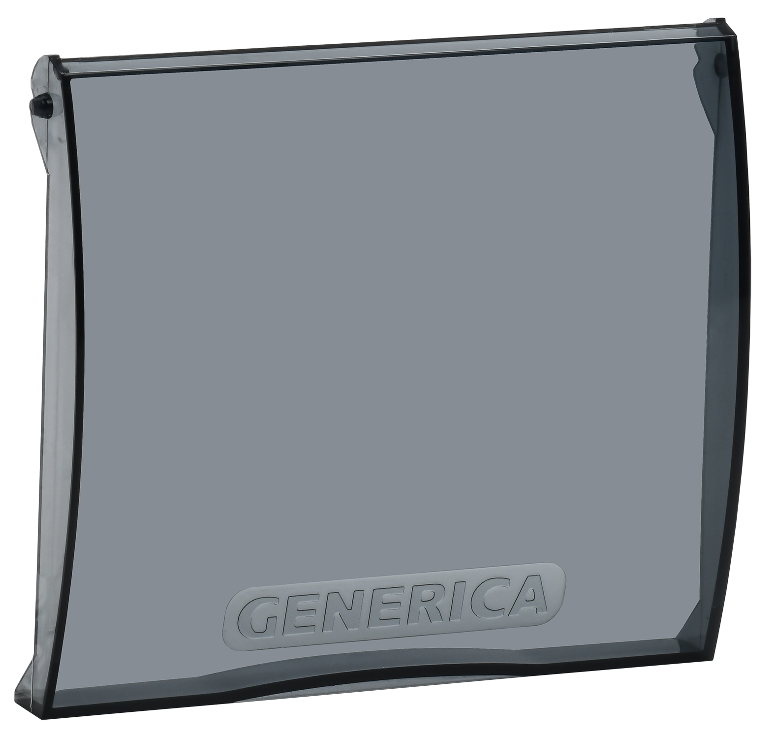 Дверца для корпуса пластикового ЩРН(В)-П-6 черная прозрачная GENERICA