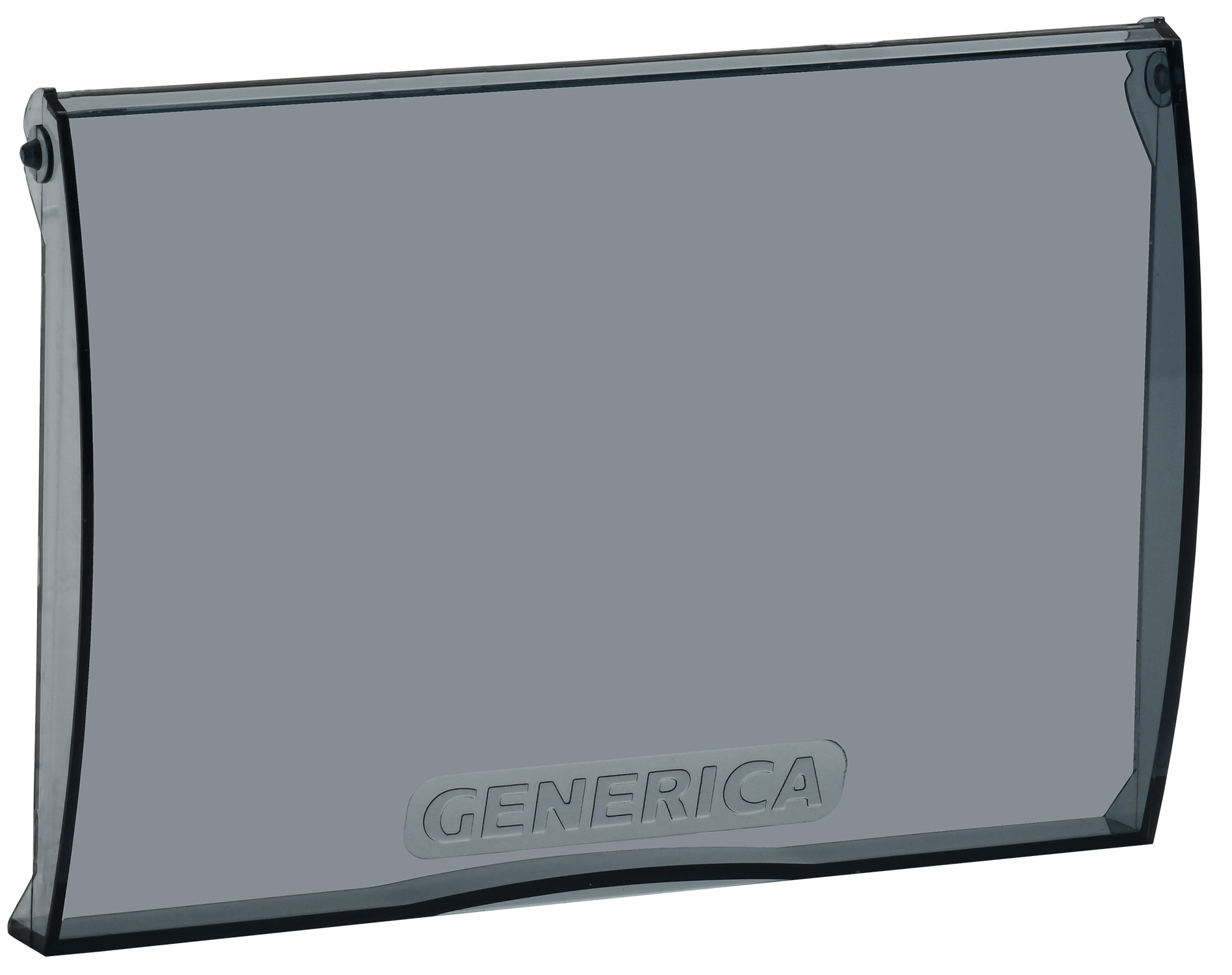 Дверца для корпуса пластикового ЩРН(В)-П-8 черная прозрачная GENERICA