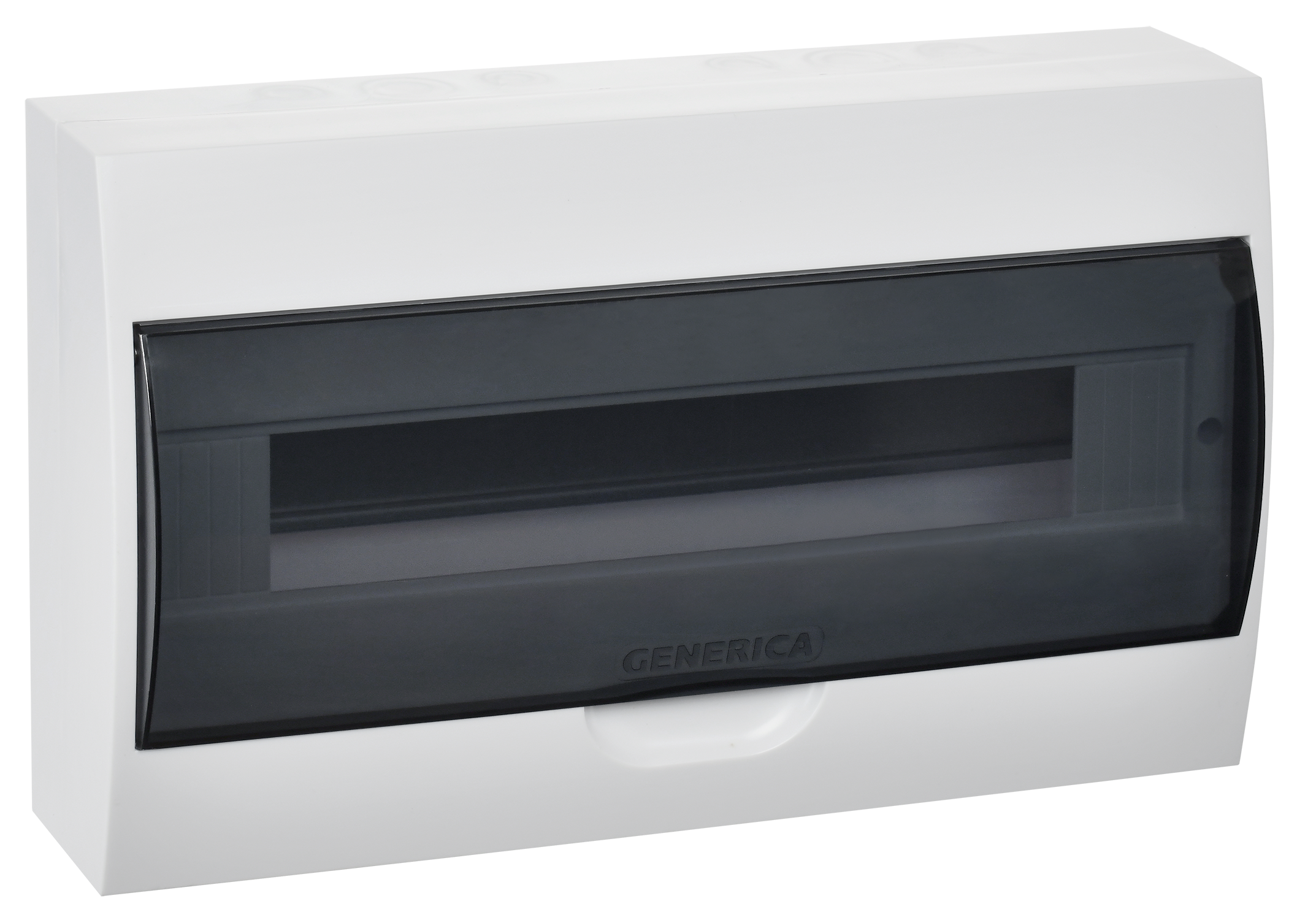 Корпус пластиковый ЩРН-П-18 черная прозрачная дверь IP41 GENERICA