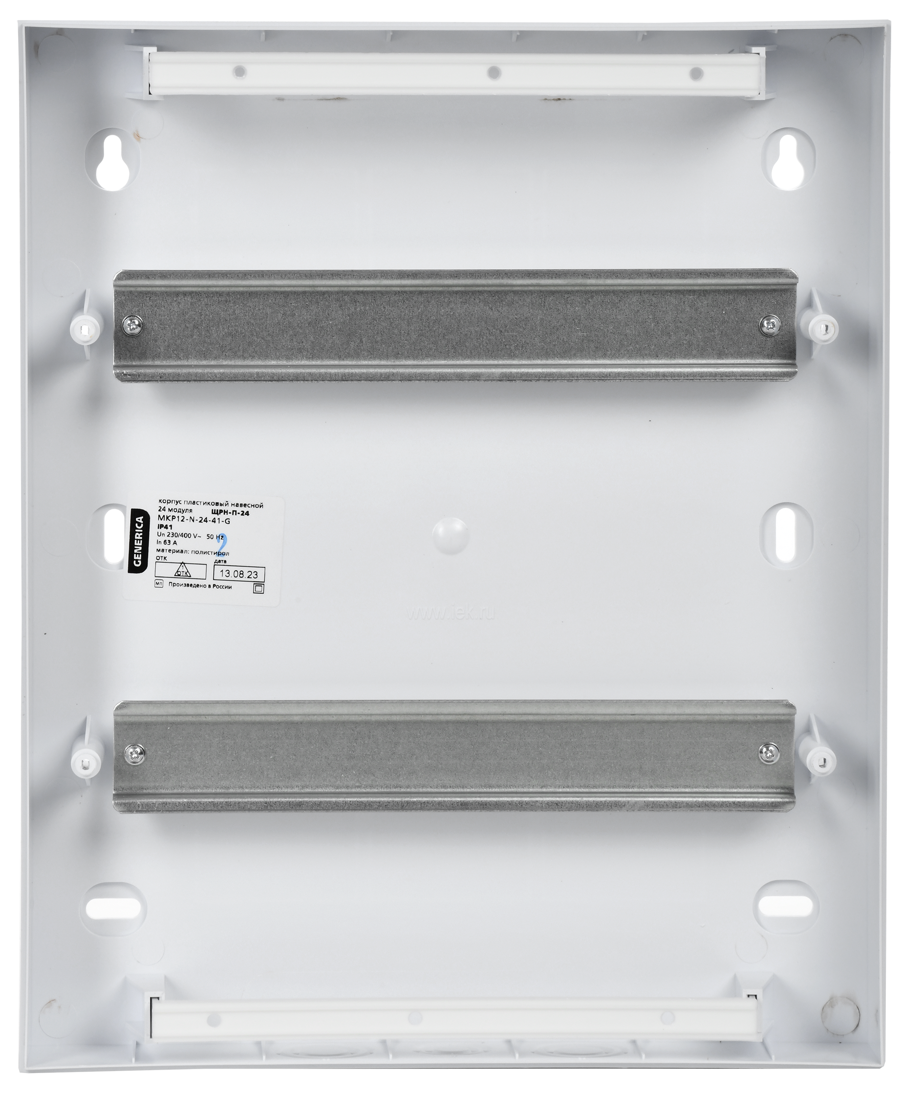 Корпус пластиковый ЩРН-П-24 черная прозрачная дверь IP41 GENERICA