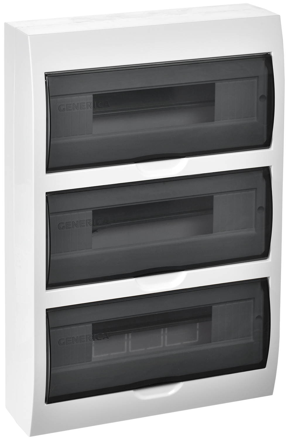 Корпус пластиковый ЩРН-П-36 черная прозрачная дверь IP41 GENERICA