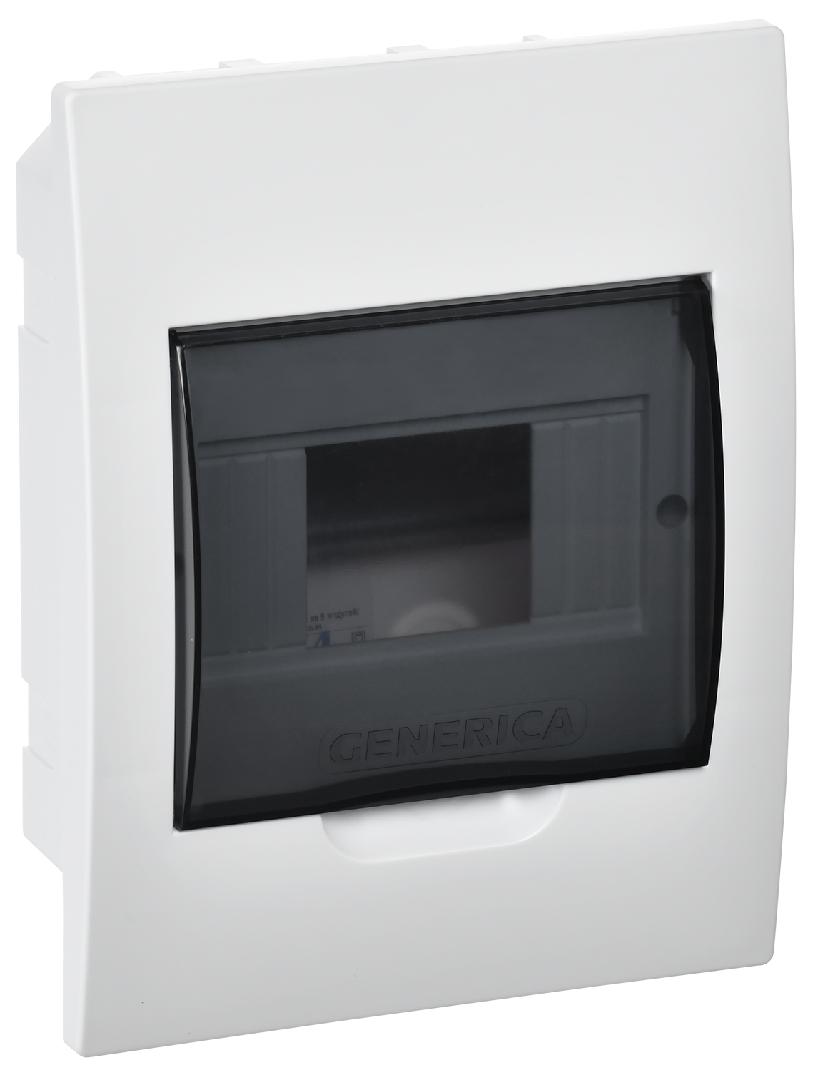 Корпус пластиковый ЩРВ-П-6 черная прозрачная дверь IP41 GENERICA