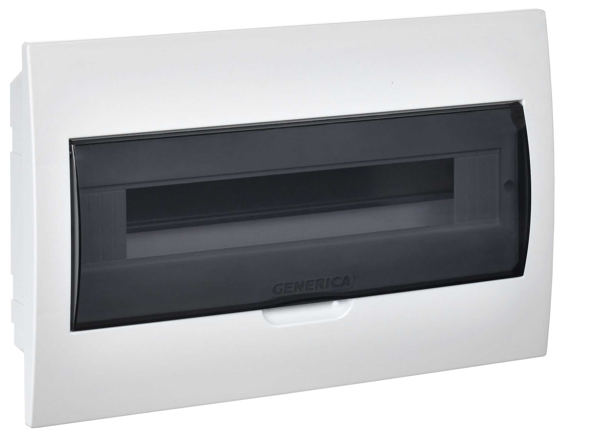Корпус пластиковый ЩРВ-П-18 черная прозрачная дверь IP41 GENERICA